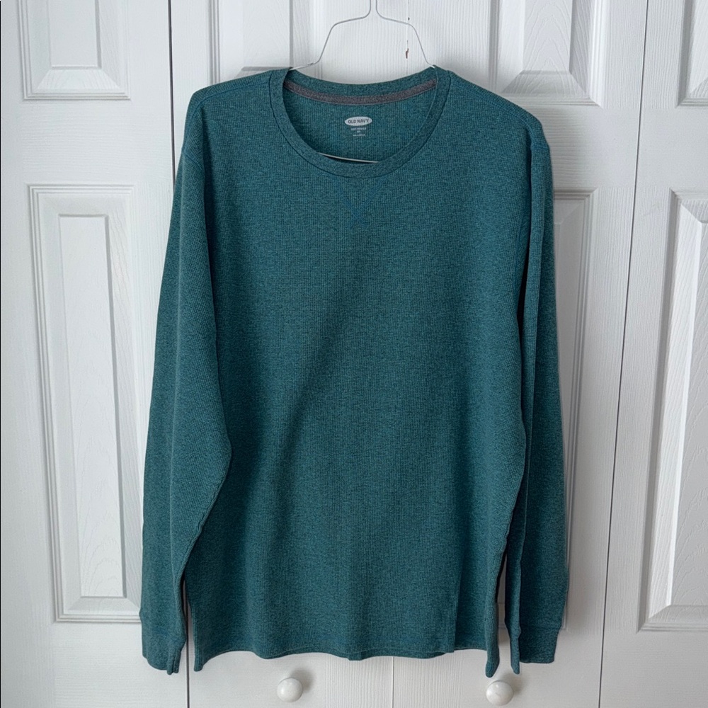 Old Navy Men's Deep Teal Long-Sleeve